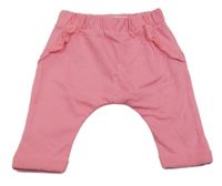 Ružové tepláky s volánikmi Pocopiano