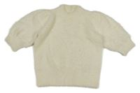 Biely chlpatý sveter Next