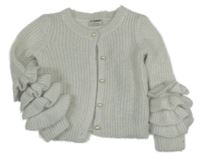 Bílý propínací svetr s vrstvenými rukávy LC Waikiki