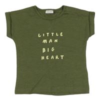 Khaki tričko s nápisom Next