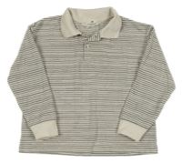 Smetanovo-sivá mikina s golierikom H&M