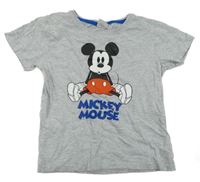 Šedé tričko s Mickeym 