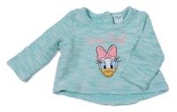 Svetlomodrý melírovaný sveter s Daisy Disney