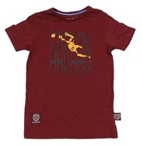 Vínové tričko so sportovcem OFFICIAL MERCHANDISE