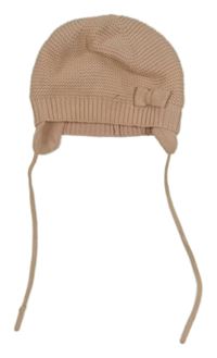 Svetloružová zavazovací čapica s mašlou H&M