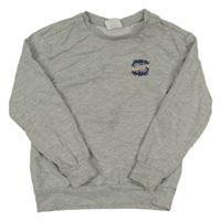 Sivá melírovaná mikina s nápisom L&D