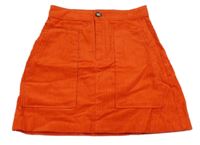 Červená menšestrová sukňa H&M