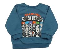 Petrolejová mikina se superhrdiny PRIMARK