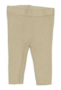 Vanilkové žebrované kamaše F&F