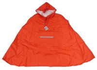 Nové - červená šusťáková pončo pláštěnka s kapucňou QC