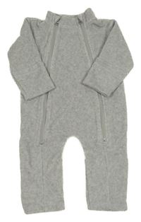 Světlešedý melírovaný fleecový overeal TCM