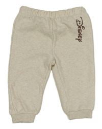 Svetlobéžové melírované teplákové tepláky s logem - Disney PRIMARK