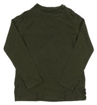 Tmavokhaki žebrované mikinotriko F&F