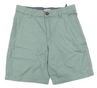 Khaki chino plátěné kraťasy H&M