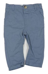 Šedomodré plátěné kalhoty RIVER ISLAND