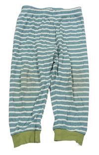 Modro-biele pruhované pyžamové nohavice Primark