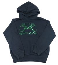 Čierna mikina s ovladačem a kapucňou H&M