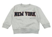 Svetlosivá melírovaná mikina s nápisom Nutmeg