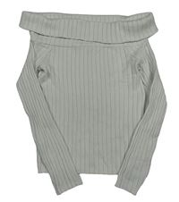 Biely rebrovaný crop sveter H&M