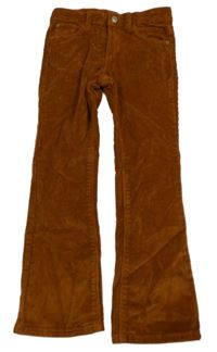 Hnědé manšestrové kalhoty Kiabi