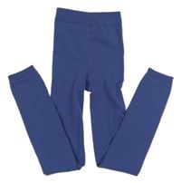 Modré thermo pančuskové legíny