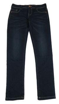 Tmavomodré skinny rifle C&A