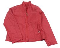 Malinová šušťáková jarná bunda