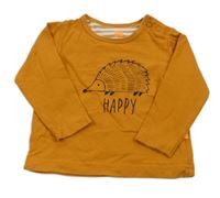 Medové triko s ježkem Hema