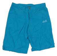 Modrozelené outdoorové kraťasy Jack Wolfskin