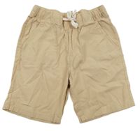 Béžové plátěné kraťasy H&M