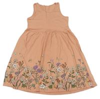 Staroružové šaty s rozkvetlou loukou H&M