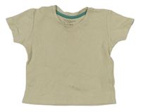 Béžové rebrované tričko Primark