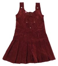 Vínové na traké manšestráky s vreckom