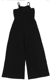Černý společenský kalhotový overal River Island