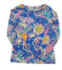 Modro-farebné rebrované tričko Next