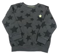 Tmavosivá mikina s hviezdami F&F