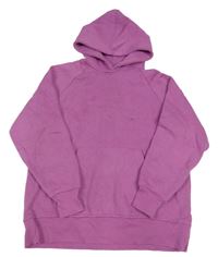Fialová mikina s kapucňou Zara