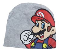 Sivá čapica s potiskem - Mario H&M