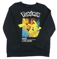 Tmavosivá mikina s Pikachuem Primark