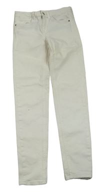 Bílé skinny rifle Zara