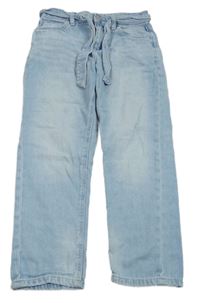 Svetlomodré relaxed fit rifle s opaskom Primark