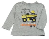 Sivé tričko s autom Kiki&Koko