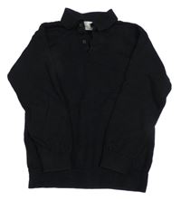 Čierny sveter s golierikom H&M