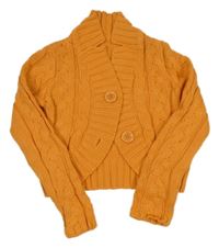 Oranžové vzorované svetrové bolerko Mothercare