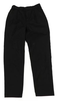 Černé chino loose kalhoty H&M