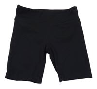 Čierne elastické športové kraťasy H&M