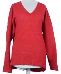 Dámský červený svetr Primark 