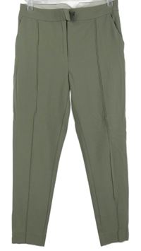 Dámské světlekhaki kalhoty s puky Vila 