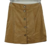 Dámska béžová menšestrová sukňa Vero Moda