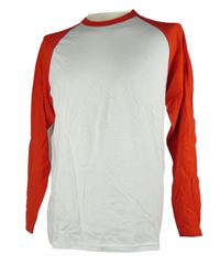 Pánske bielo-červené tričko Fruit of the Loom